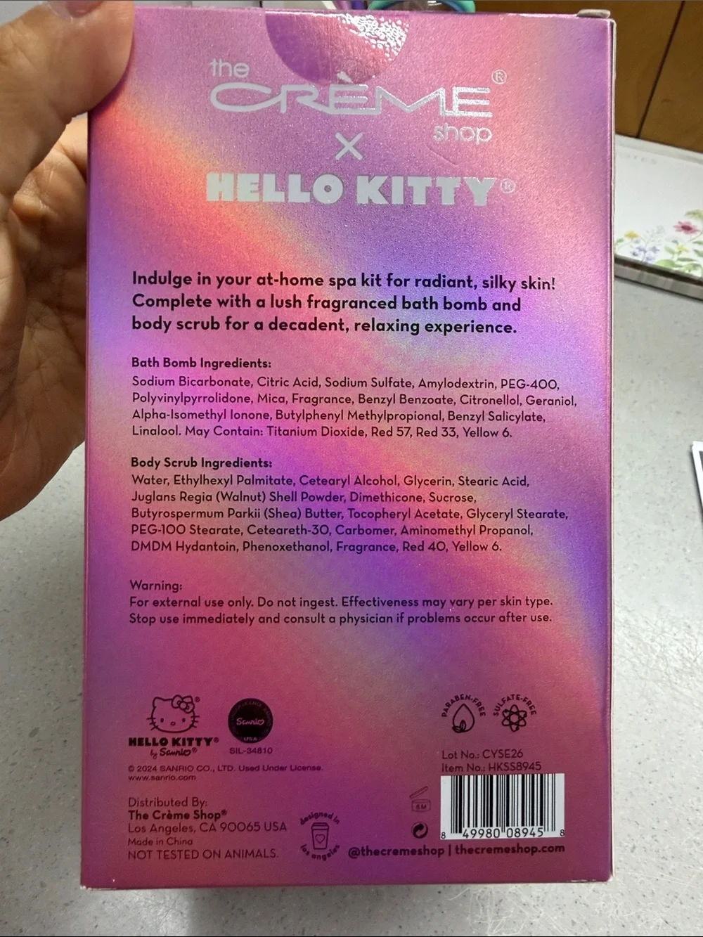 The Crème Shop x Hello Kitty Silky Skin Spa Set - Pink